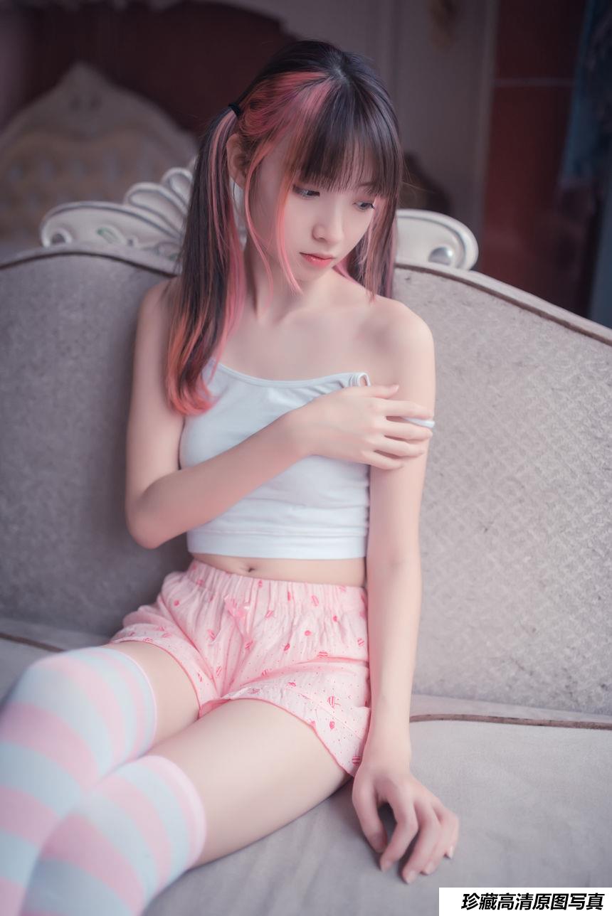 风之领域写真 NO.025 粉白条纹小可爱 [50P/218M]