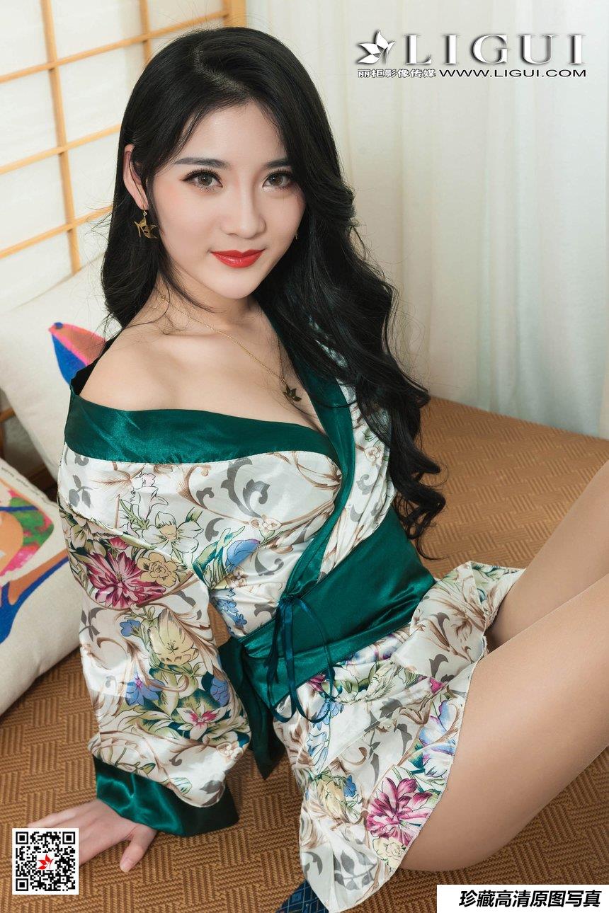 [Ligui丽柜]2019.03.11 Model Yaya 和风青莲 [47P]-艺库