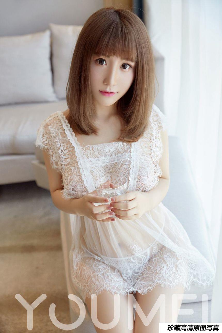 [YouMei尤美] 谢芷馨 清纯一夏纯白蕾丝清新脱俗  [22P]