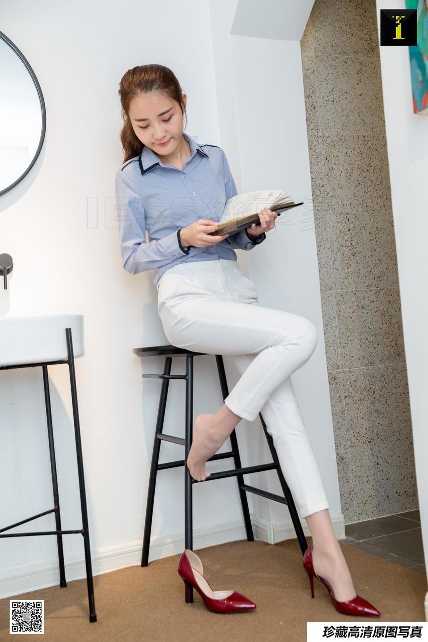[IESS异思趣向]2019.05.01 丝享家476：婉萍简约白色西装裤 [85P]