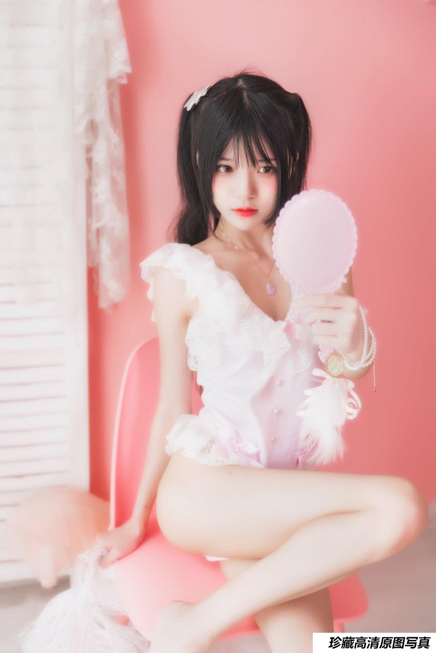 [Cosplay]桜桃喵 - 冬眠系列-粉色浴缸 [57P]