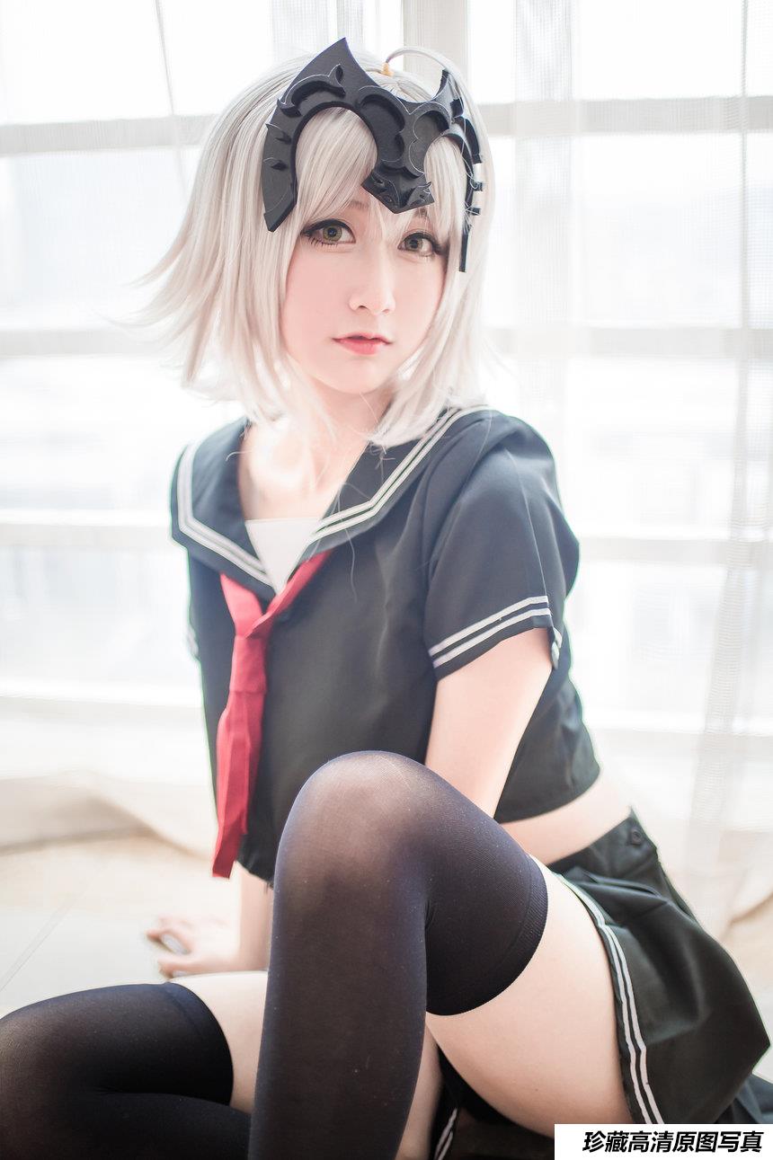 [Cosplay]木绵绵OwO – 贞德（黑）[23P]-绅士图