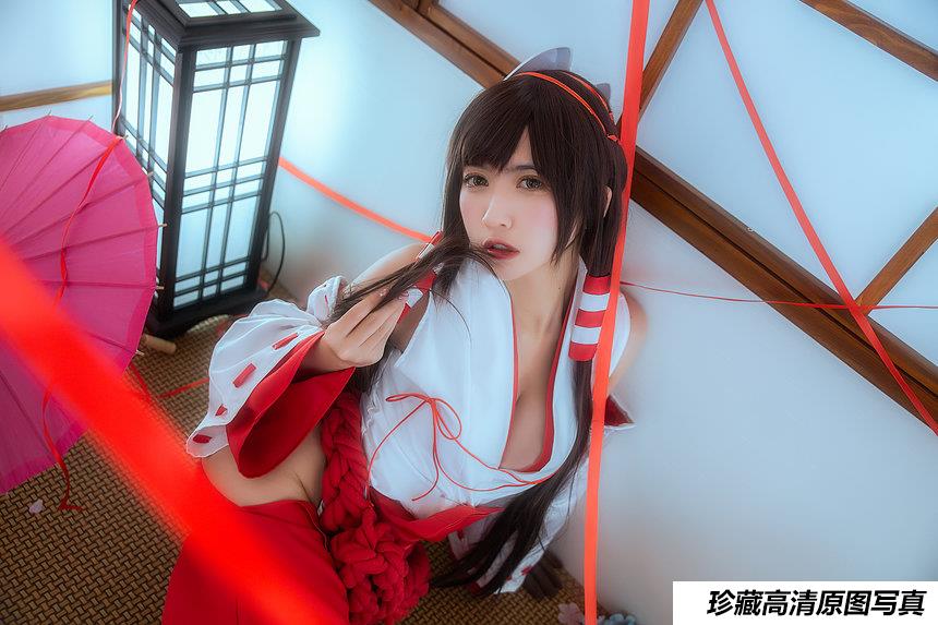 [Cosplay]鳗鱼霏儿 – 巫女 [19P]-艺库