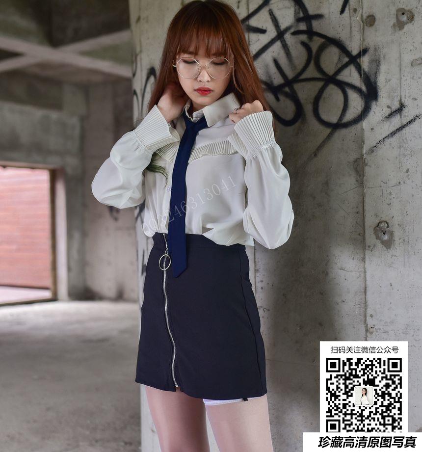 大生模拍 No.003 小蕊 肉丝套上白丝 [47P6V-741MB]