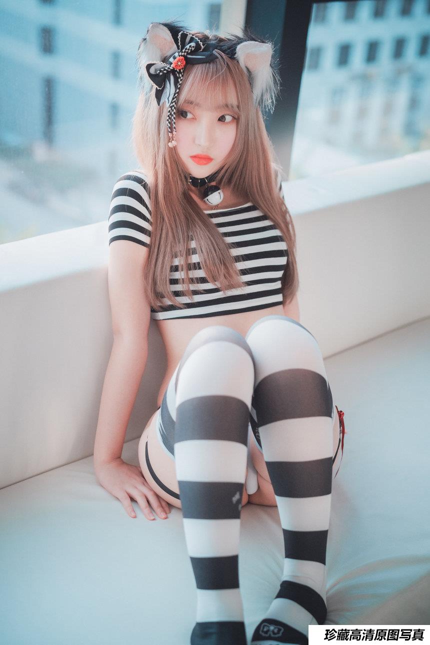 [DJAWA] Hanari - Catgirl in Stripes [91P/903MB]-艺库