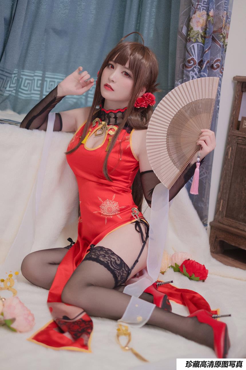 Coser星野saori - DSR-50 红牡丹 [10P-136MB]