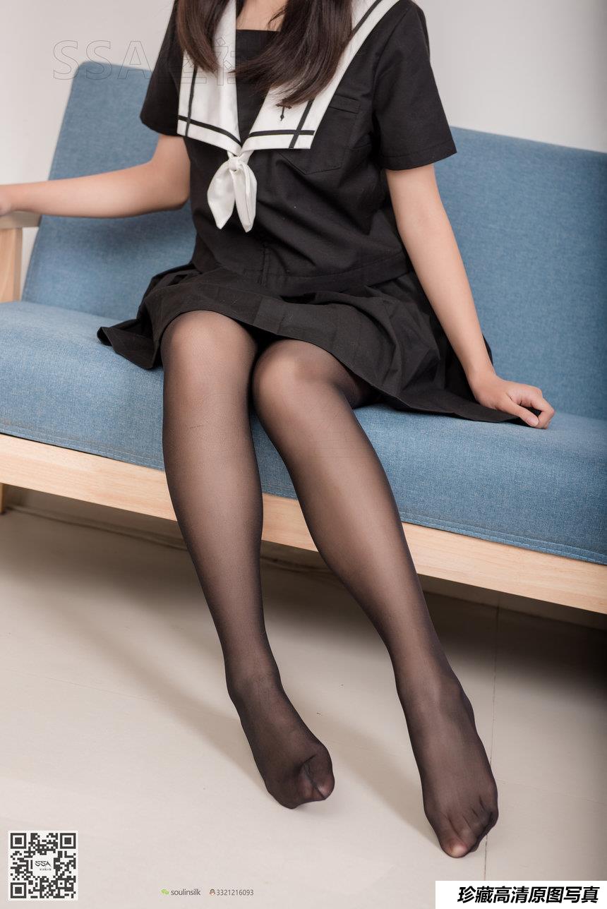 [SSA丝社]超清写真 No.135 甘子16的芳华少女长筒黑丝 [116P-1.61GB]