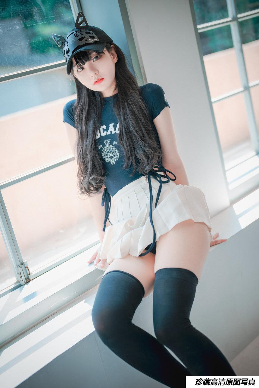 DJAWA Photo – Jeong Jenny  – Classic Athletic Girl in Navy Blue [71P-1.5G]-绅士图