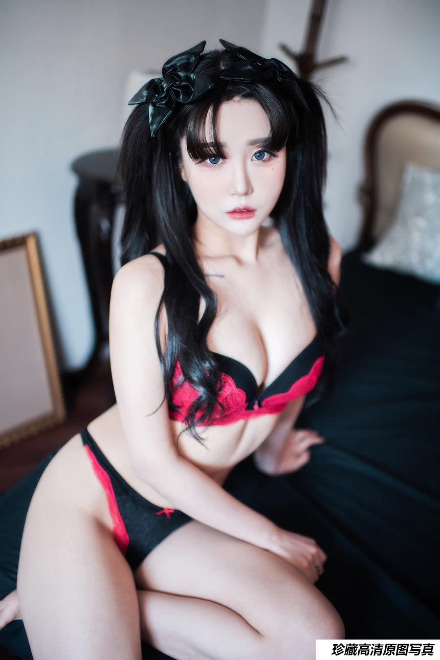 [BLUECAKE] Zia   Bomi  – Fate Saber x Thosaka Rin -Lingerie ver  [128P-1.65G]-绅士图