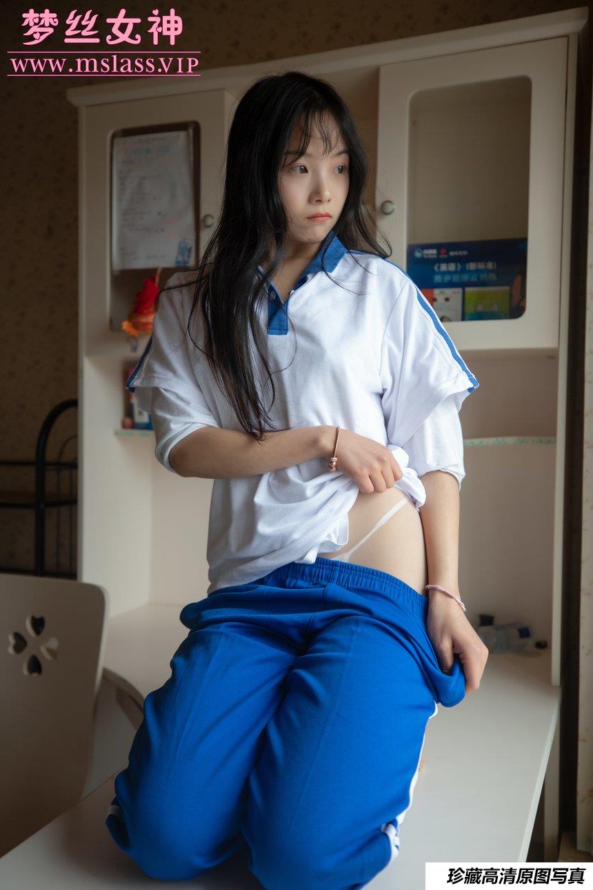 [MSLASS梦丝女神] 2020.03.20 灵唯蓝色校服 [114P-1.07G]-绅士图