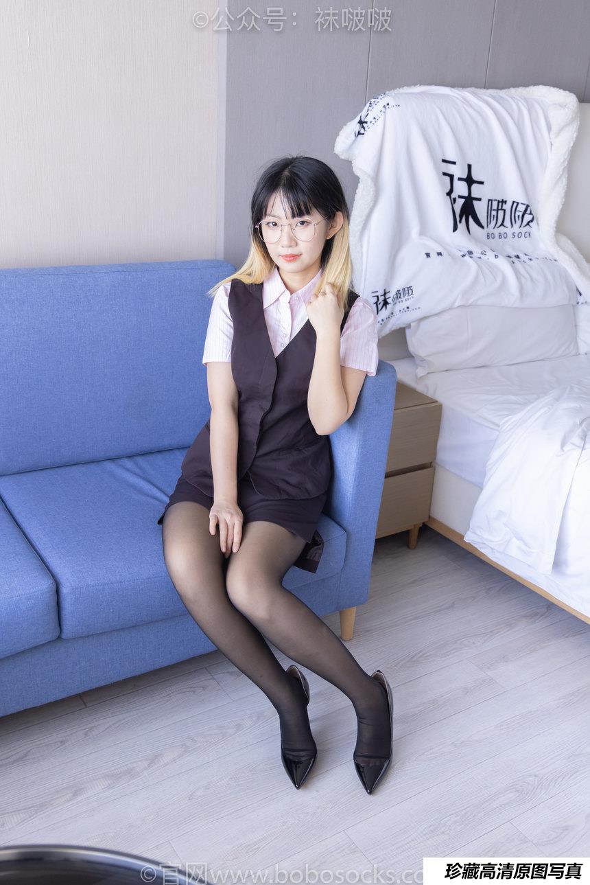 [BoBoSocks袜啵啵]NO.065 砂糖-招行制服、高跟鞋、黑丝[140P+1V／6.51GB]
