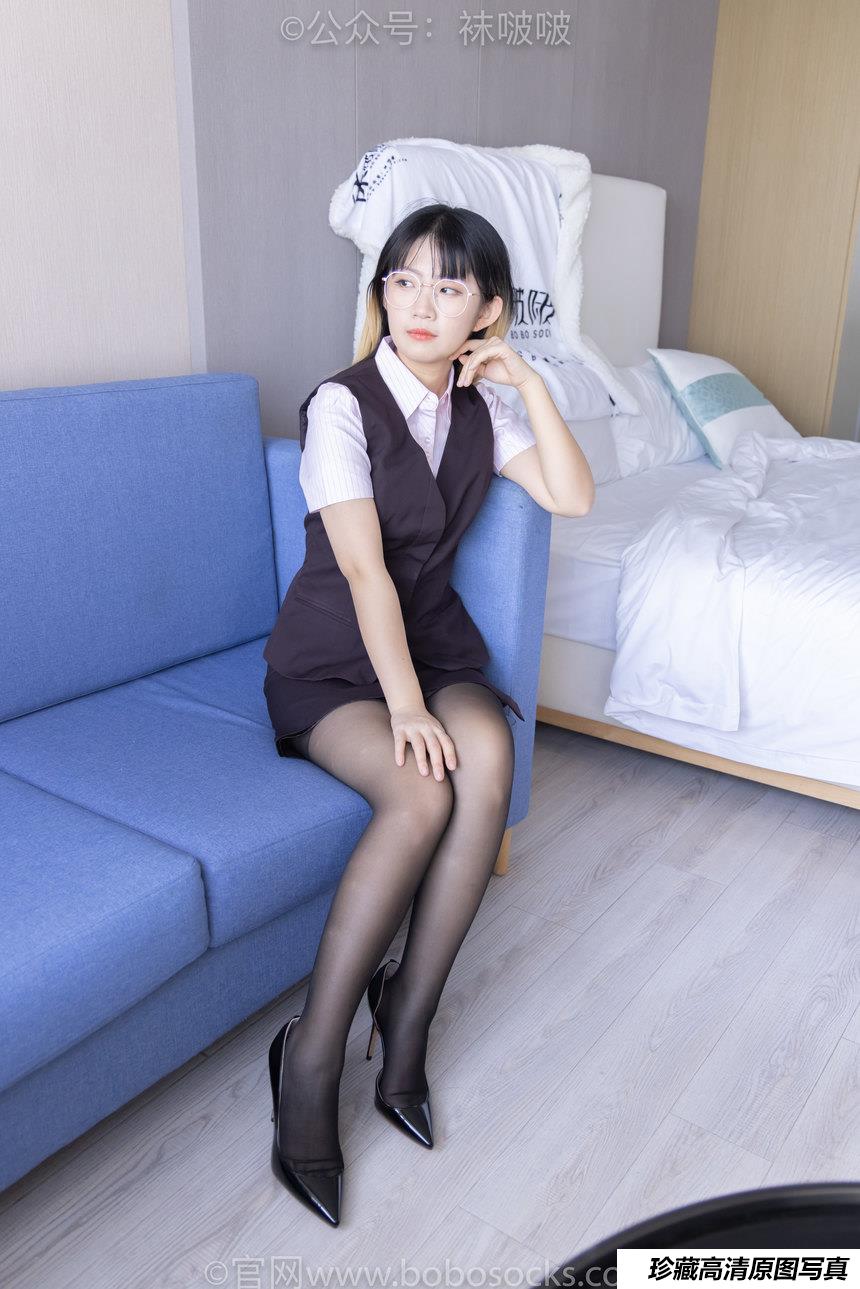 [BoBoSocks袜啵啵]NO.065 砂糖-招行制服、高跟鞋、黑丝[140P+1V／6.51GB]